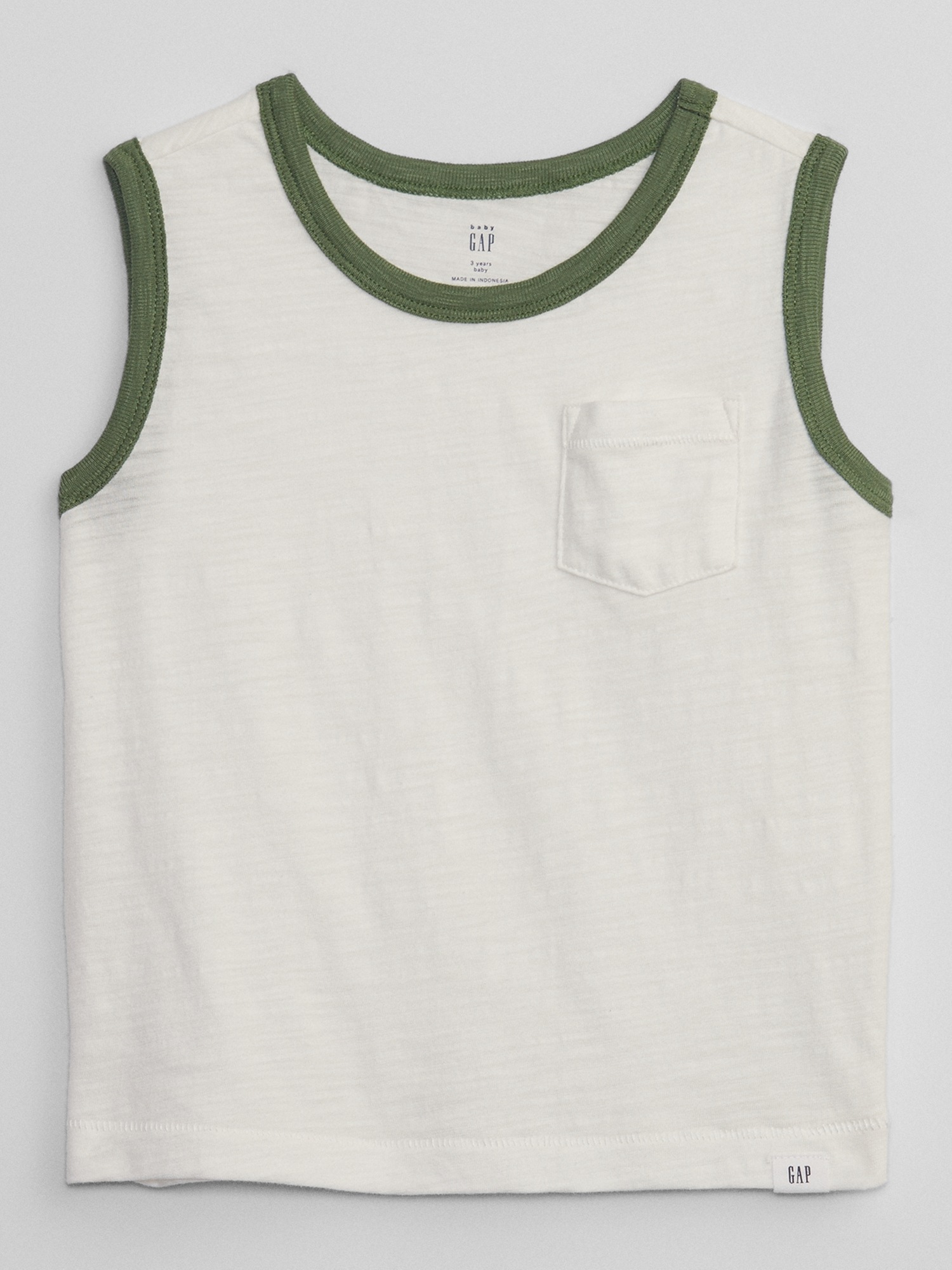 babyGap Pocket Tank Top - White