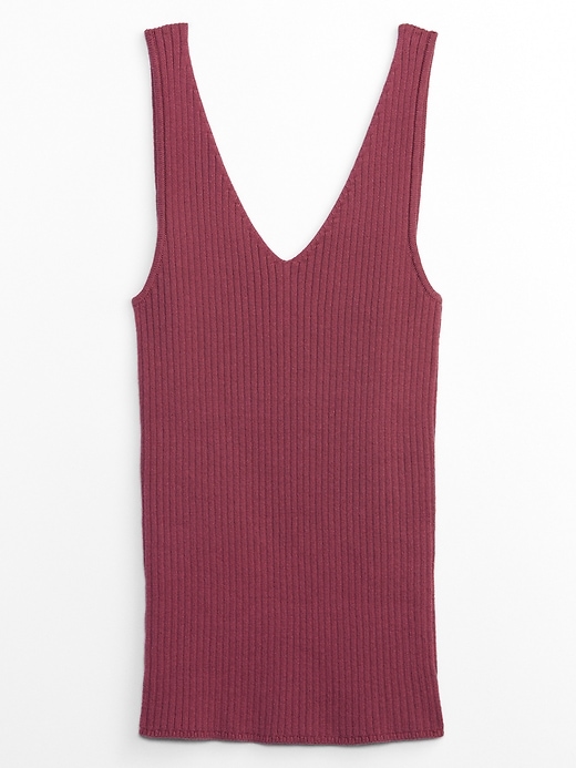 Image number 3 showing, Ribbed V-Neck Sweater Tank Top