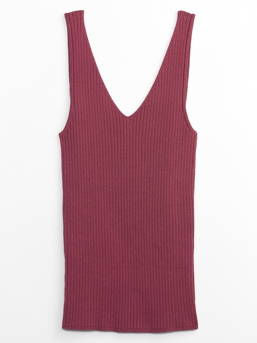 Image number 3 showing, Ribbed V-Neck Sweater Tank Top