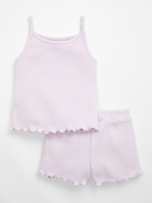 View large product image 1 of 2. babyGap Ribbed Cami Two-Piece Outfit Set