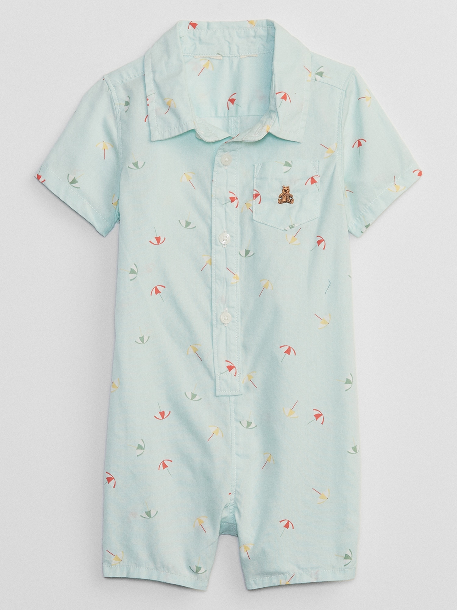 Baby Print Poplin Romper
