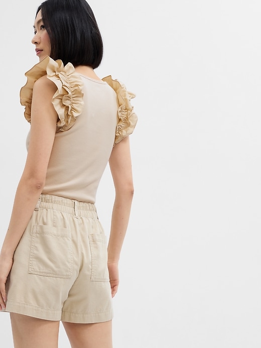 Image number 6 showing, Ribbed Ruffle Top
