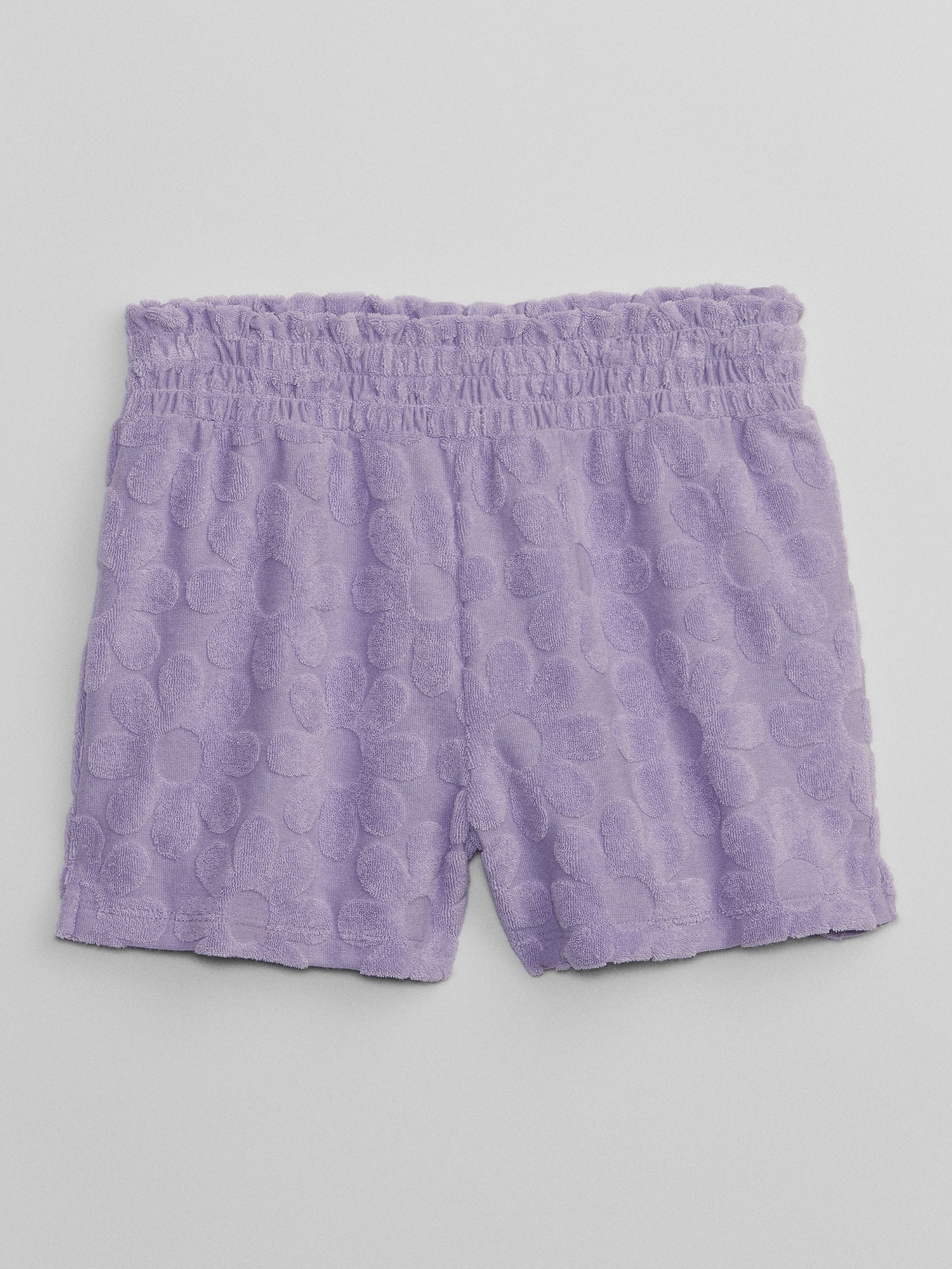 Kids Smocked Terry Pull-On Shorts | Gap Factory