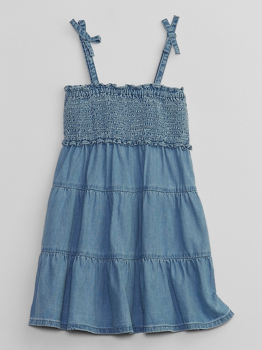 View large product image 1 of 2. babyGap Tiered Denim Dress