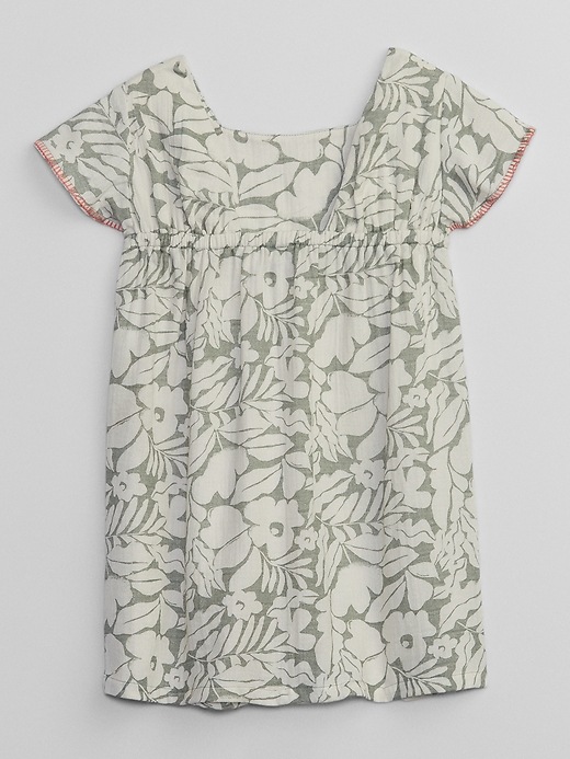 View large product image 2 of 2. babyGap Gauze Print Dress