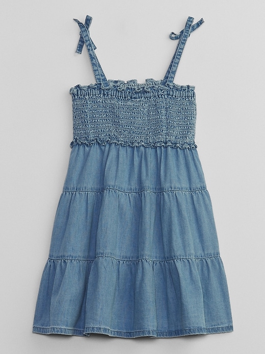 View large product image 2 of 2. babyGap Tiered Denim Dress