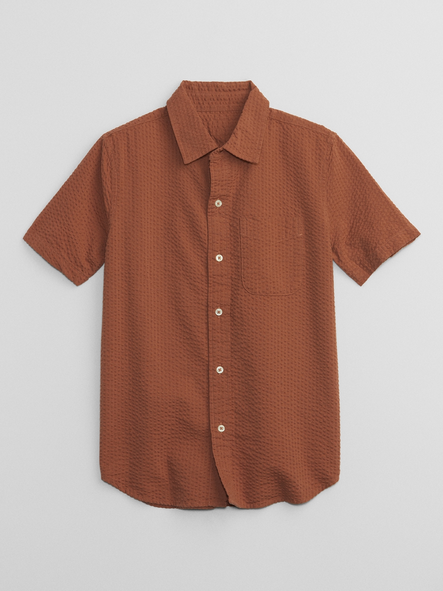 Kids Seersucker Shirt