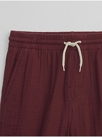 View large product image 4 of 4. Kids Gauze Pull-On Shorts with Washwell