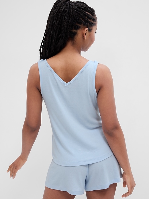 Image number 6 showing, Relaxed Ribbed PJ Tank Top
