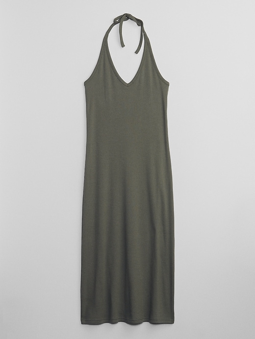 Image number 6 showing, Ribbed Halter Midi Dress