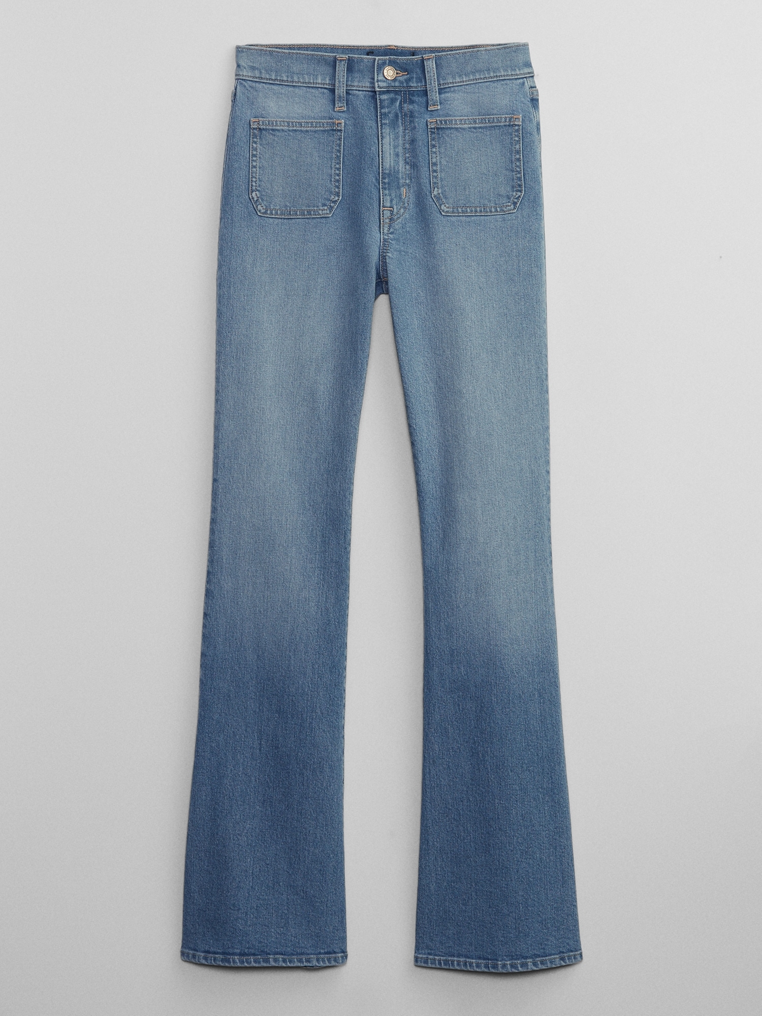 High Rise '70s Flare Jeans with Washwell | Gap Factory