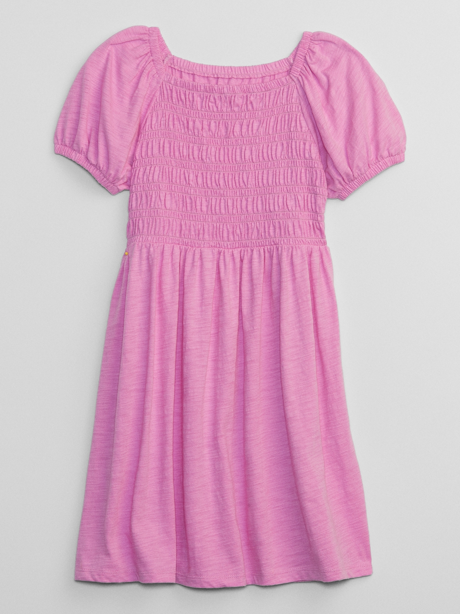 Kids Smocked Puff Sleeve Dress