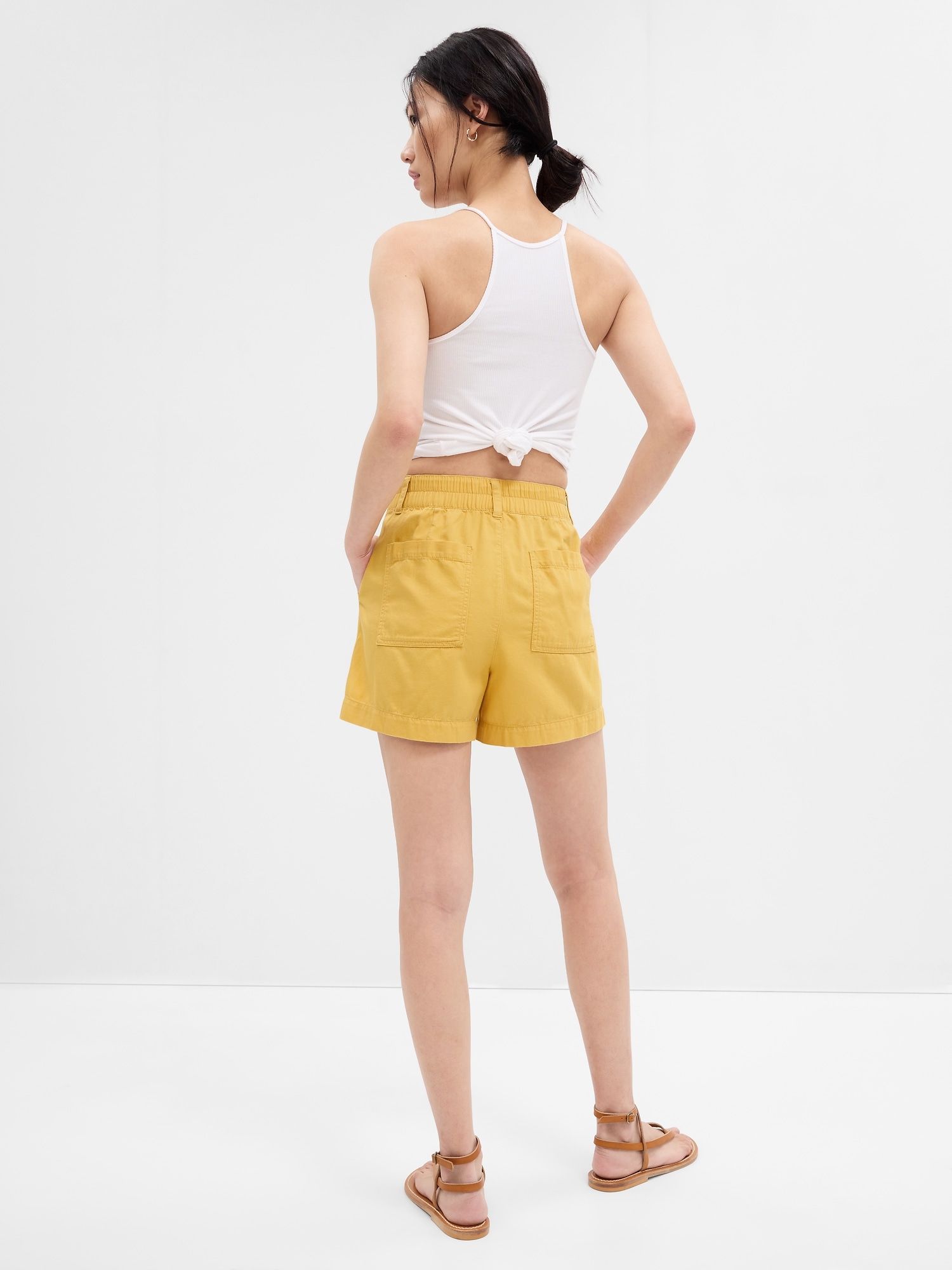 4" High Rise PullOn Utility Shorts Gap Factory