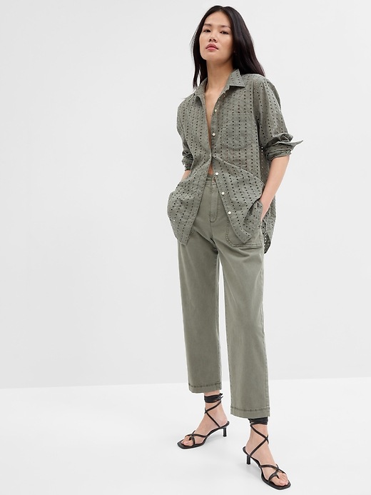 View large product image 1 of 2. Eyelet Easy Shirt