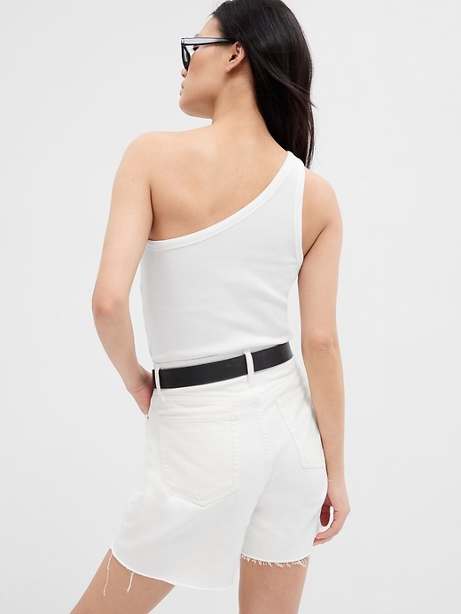 Image number 8 showing, Ribbed Asymmetrical Tank Top