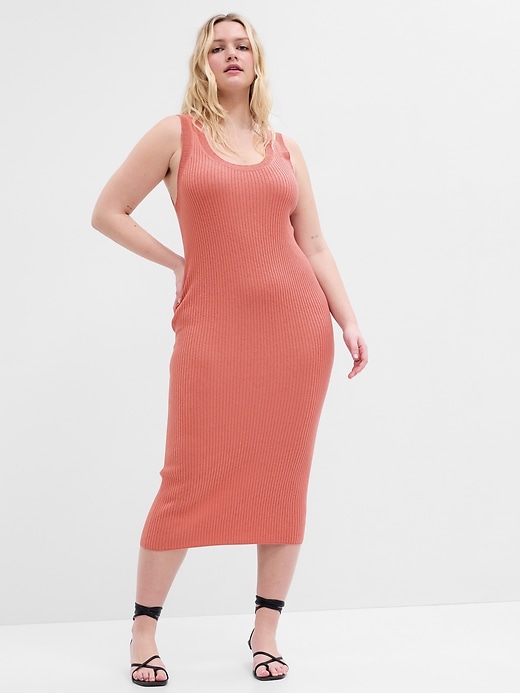 Image number 4 showing, Crochet Sweater Midi Dress