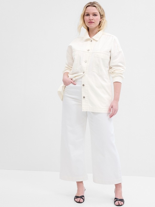 Image number 1 showing, Denim Shirt Jacket with Washwell