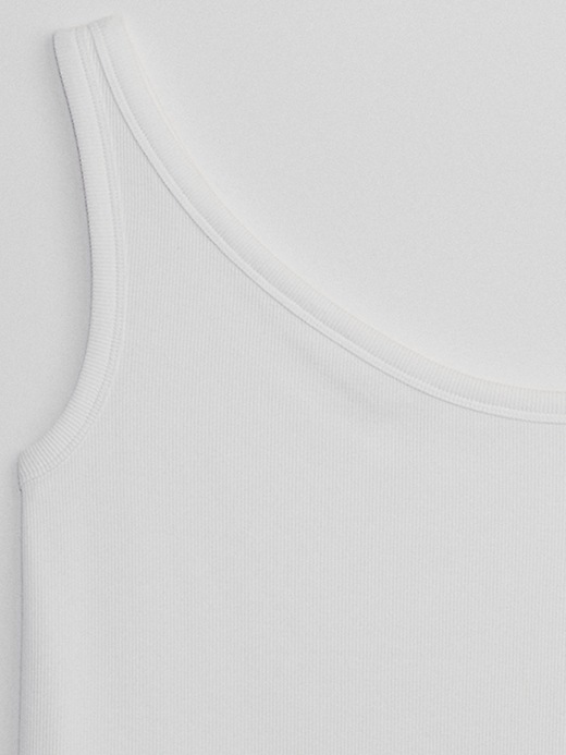 Image number 6 showing, Ribbed Asymmetrical Tank Top