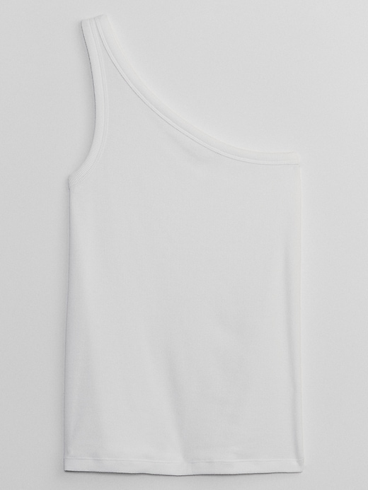 Image number 5 showing, Ribbed Asymmetrical Tank Top