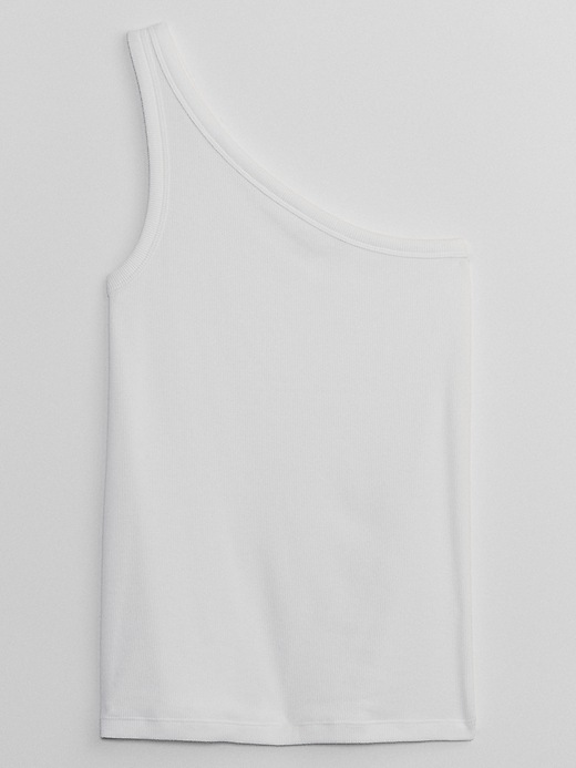 Image number 5 showing, Ribbed Asymmetrical Tank Top