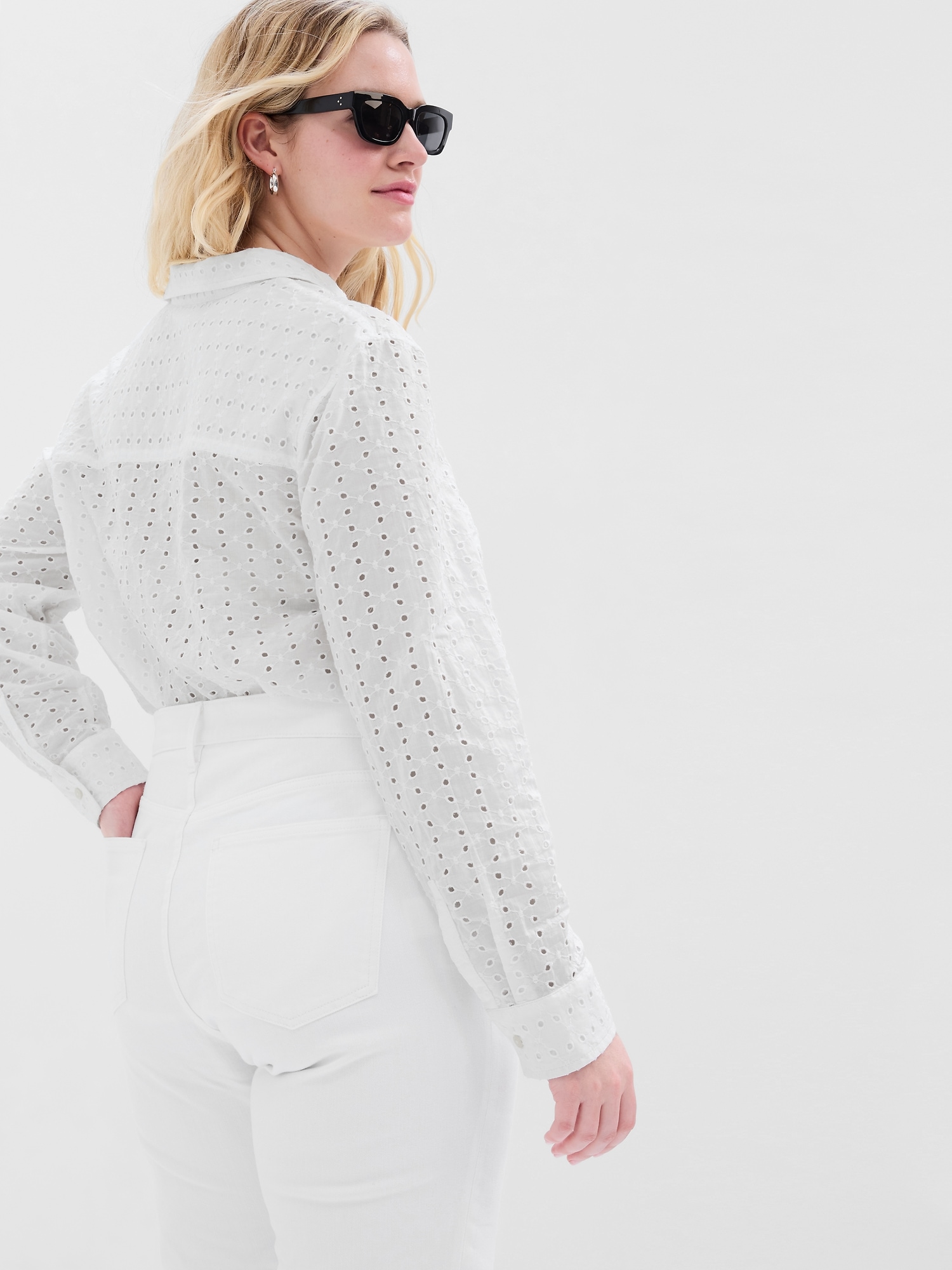 Eyelet Easy Shirt Gap Factory