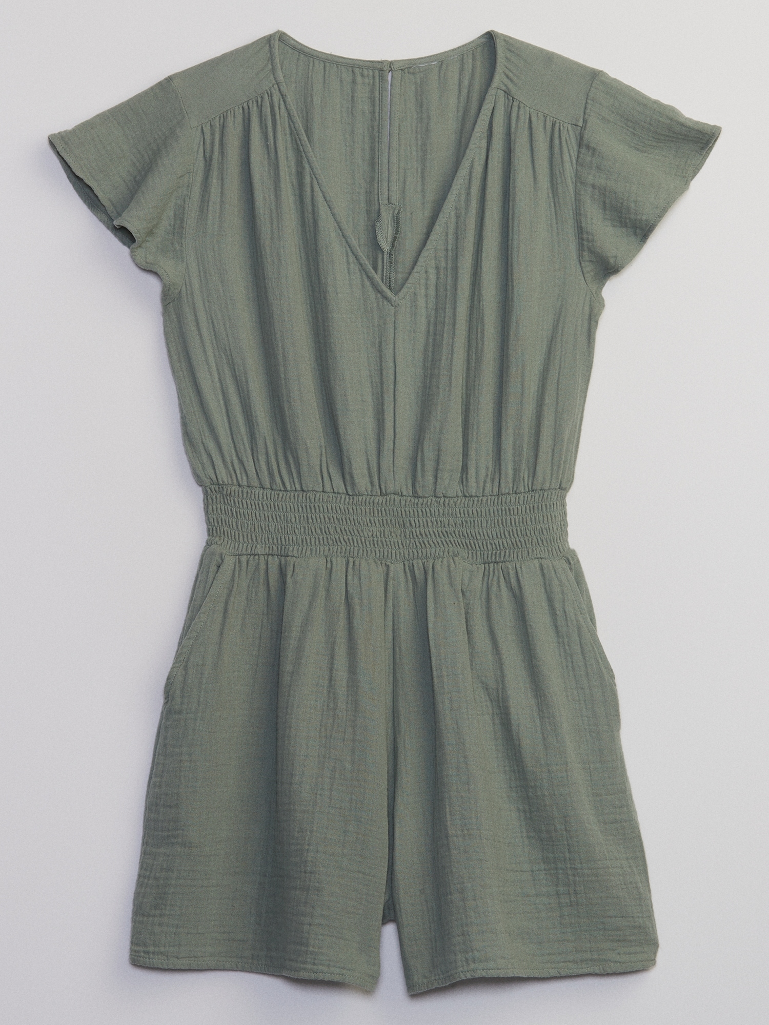 Gauze VNeck Romper Gap Factory