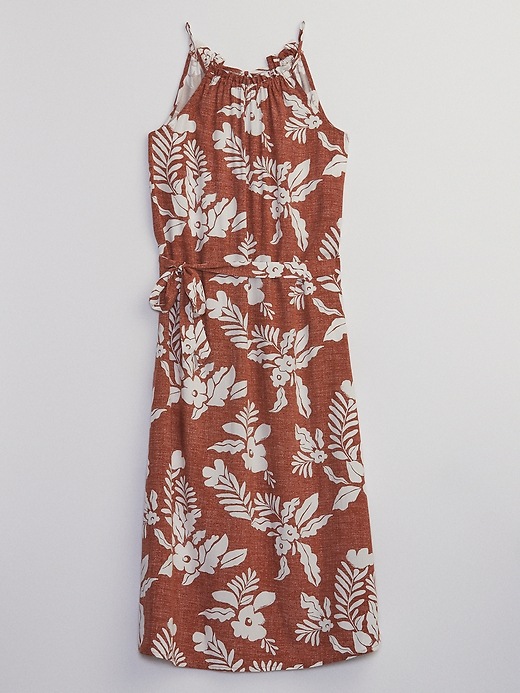 Image number 5 showing, Relaxed Print Halter Midi Dress