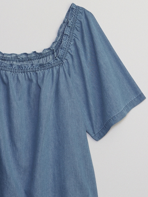Image number 4 showing, Relaxed Denim Squareneck Top