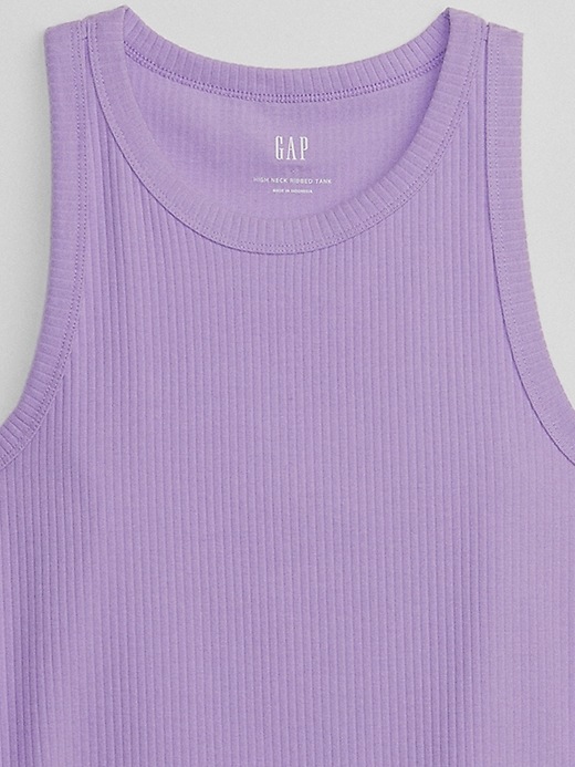 Image number 8 showing, Ribbed High Neck Tank