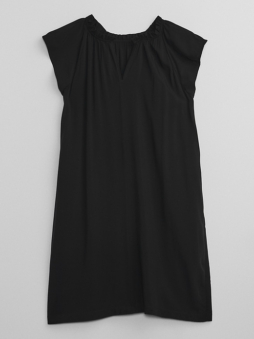 Image number 7 showing, Flutter Sleeve Splitneck Mini Dress