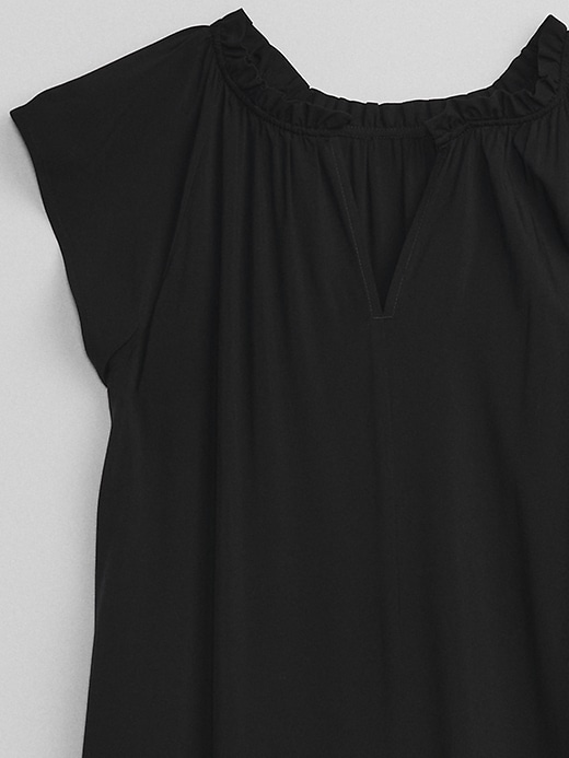 Image number 8 showing, Flutter Sleeve Splitneck Mini Dress