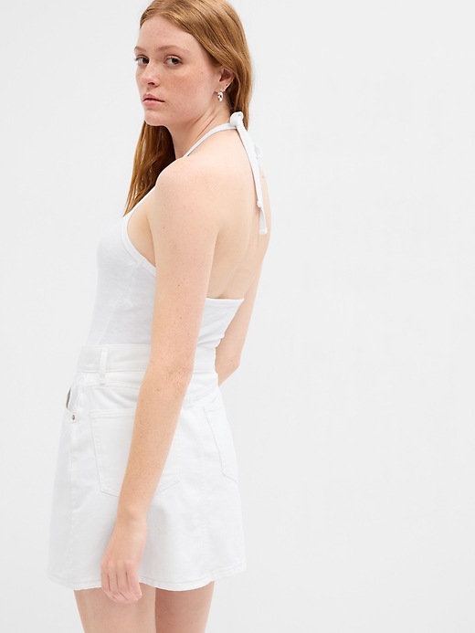 View large product image 2 of 2. Ribbed Halter Top