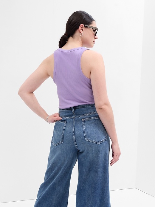 Image number 6 showing, Ribbed High Neck Tank