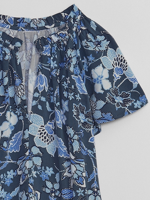 Image number 6 showing, Relaxed Print Splitneck Top