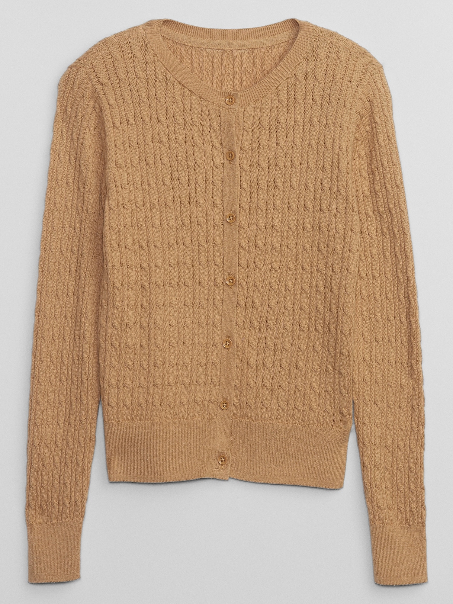 Kids Uniform Cable-Knit Cardigan | Gap Factory