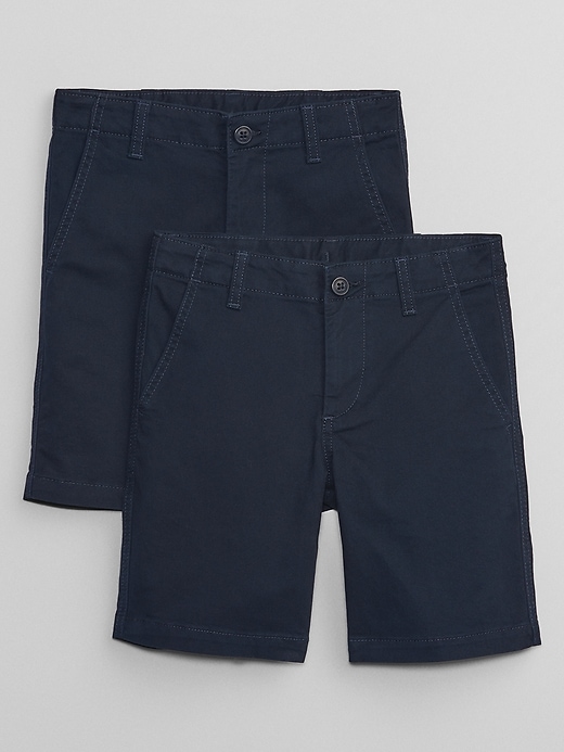 View large product image 1 of 3. Kids Uniform Twill Shorts (2-Pack)