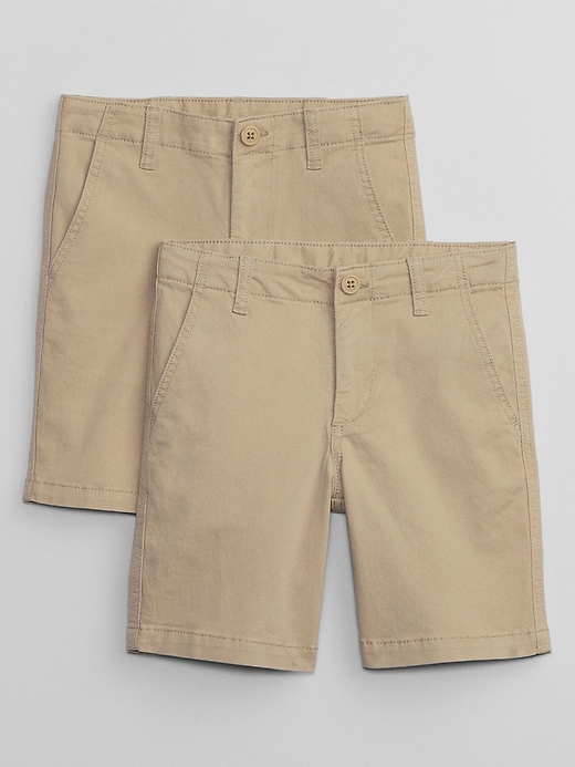 Image number 1 showing, Kids Uniform Twill Shorts (2-Pack)