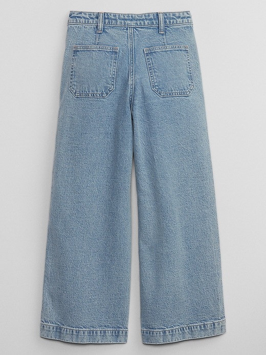 View large product image 2 of 3. Kids High Rise Wide-Leg Jeans with Washwell