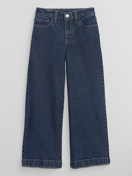 View large product image 1 of 11. Kids High Rise Wide-Leg Jeans with Washwell