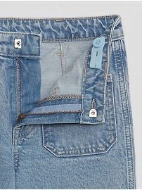View large product image 3 of 3. Kids High Rise Wide-Leg Jeans with Washwell