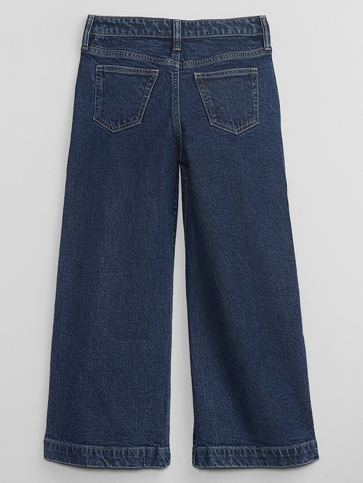 View large product image 2 of 3. Kids High Rise Wide-Leg Jeans with Washwell