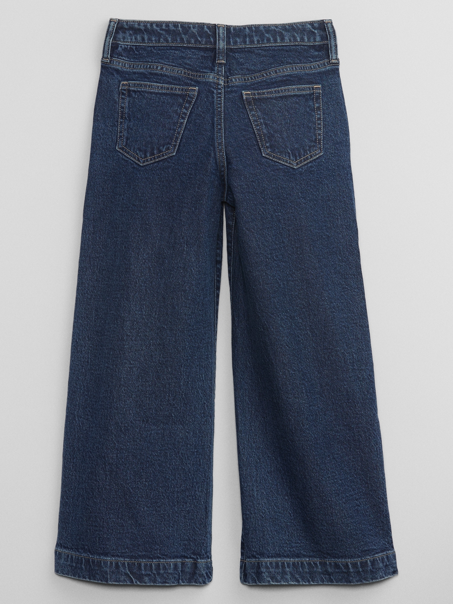 Kids High Rise Wide-Leg Ankle Jeans | Gap Factory