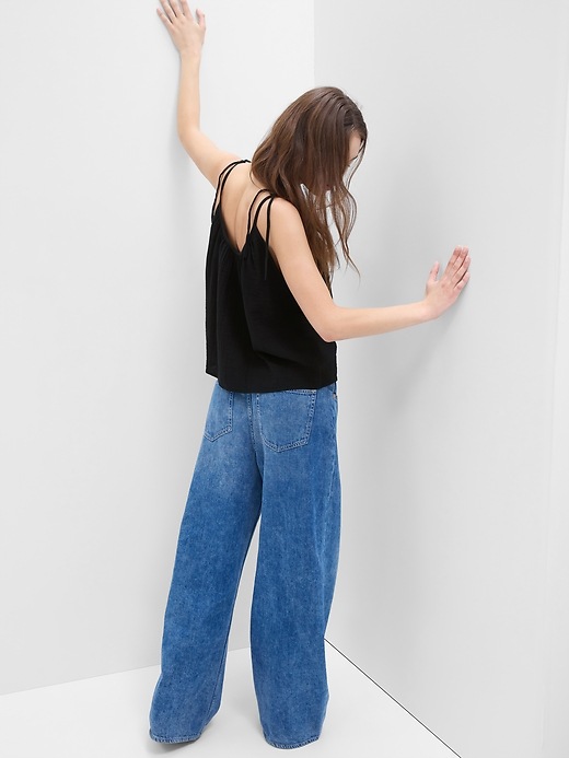 Image number 8 showing, Relaxed Gauze Scoopneck Cami