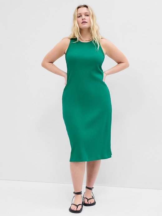 Image number 3 showing, Ribbed Tank Midi Dress