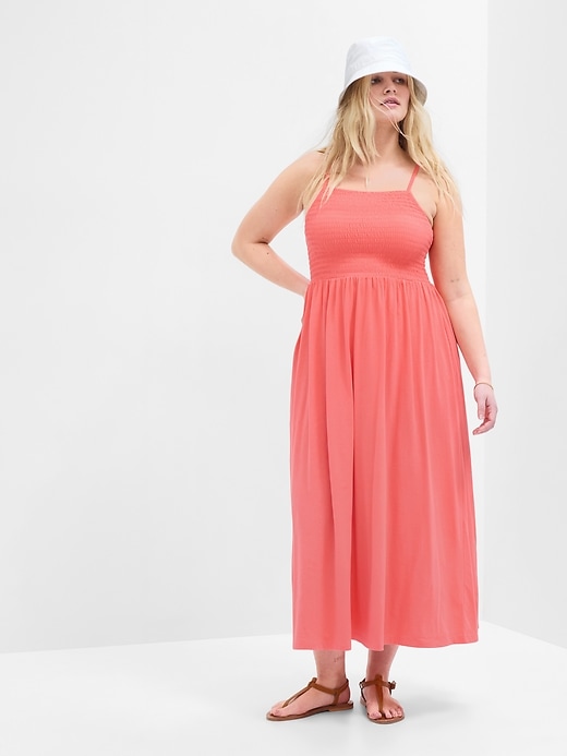 Image number 3 showing, Smocked Squareneck Maxi Dress