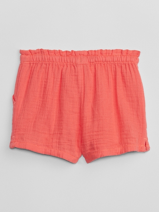 View large product image 2 of 2. babyGap Gauze Pull-On Shorts with Washwell
