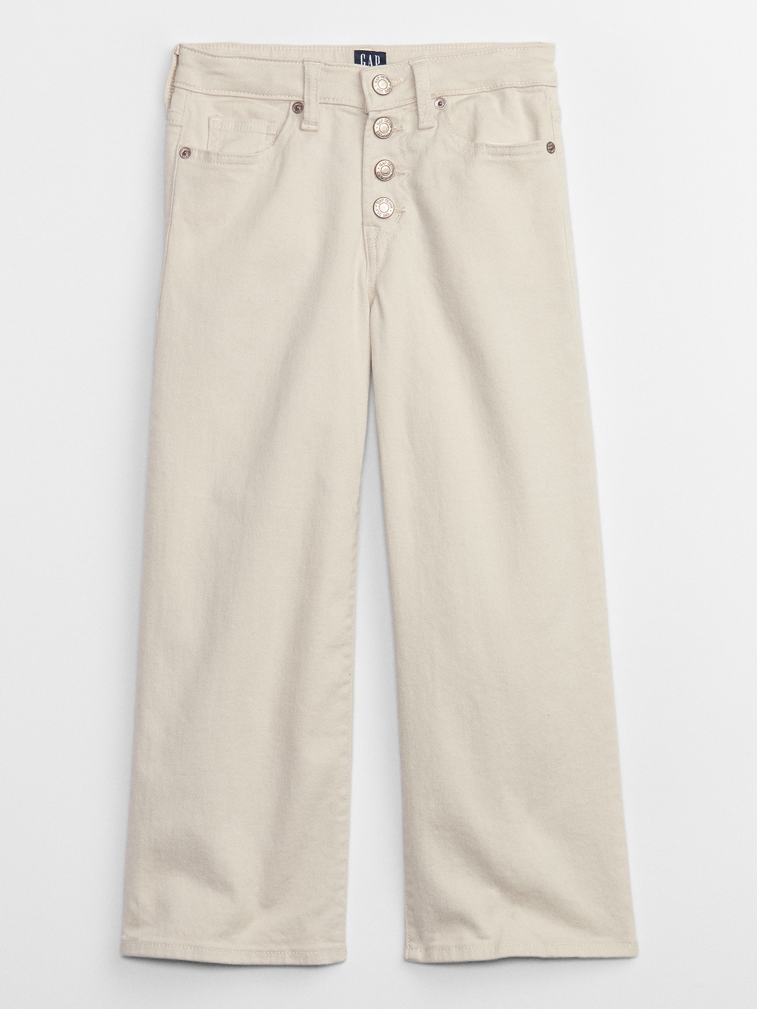 Kids High Rise Wide-Leg Jeans with Washwell