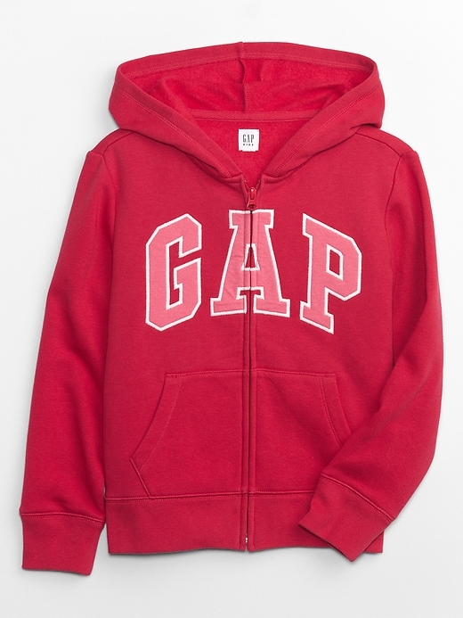 View large product image 1 of 5. Kids Gap Logo Zip Hoodie