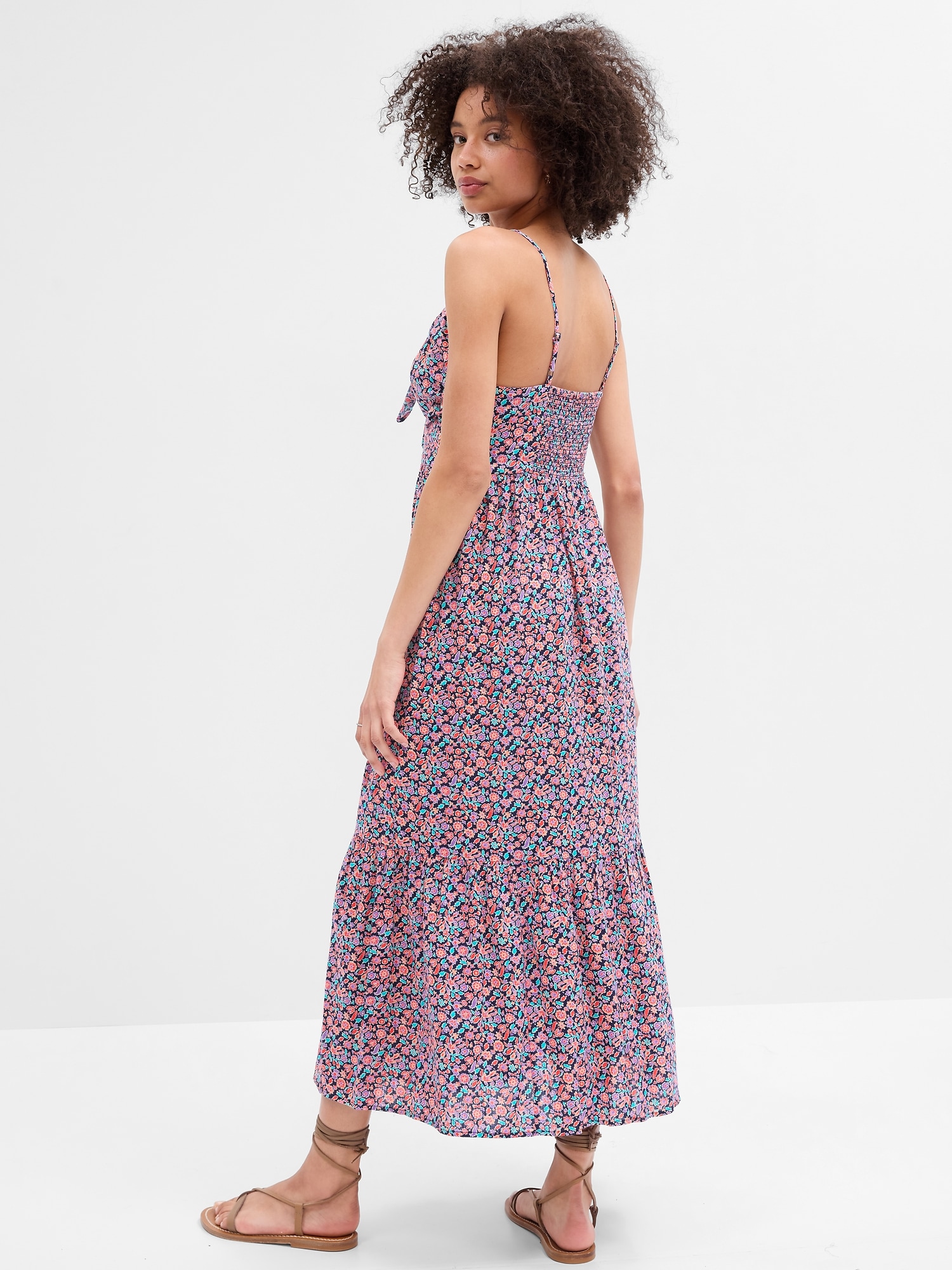 Tie-Front Tiered Maxi Dress | Gap Factory