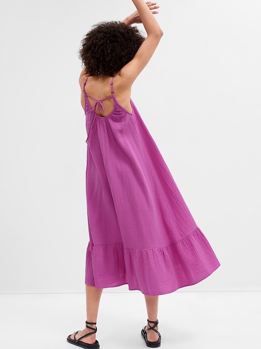 Image number 4 showing, Gauze Cami Maxi Dress